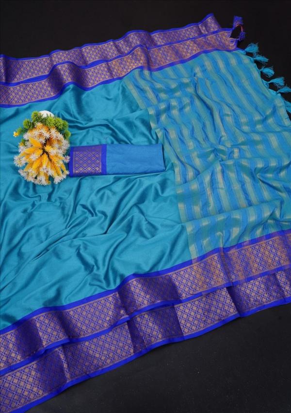 Cotton Silk 5 Designer Cotton Silk DesignerSaree Collection